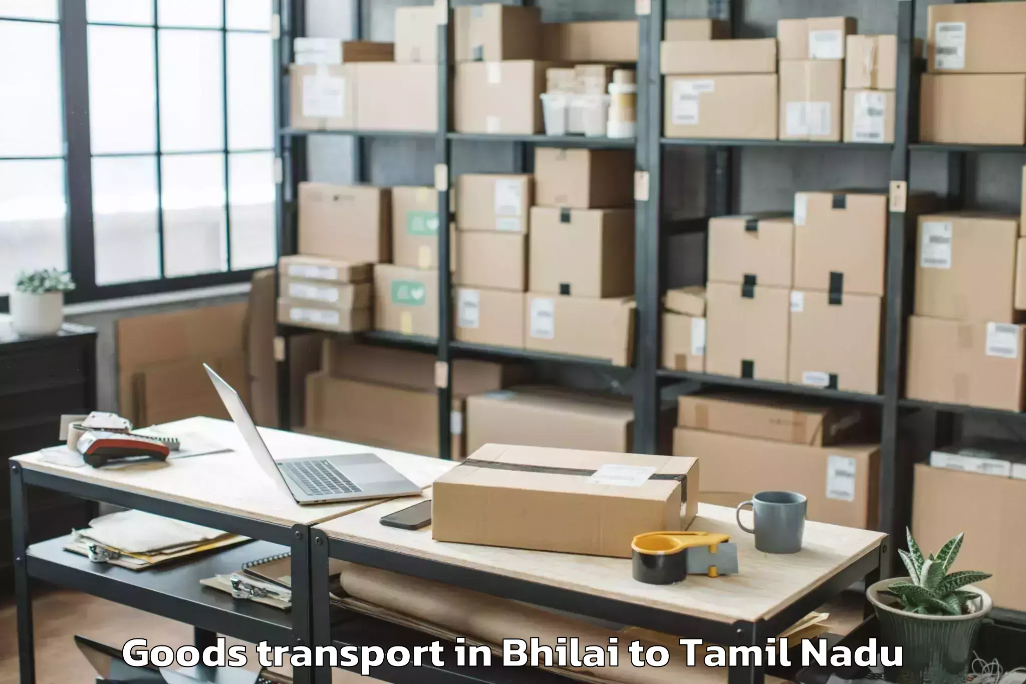 Efficient Bhilai to Kuttalam Goods Transport